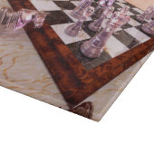 Ein Spiel des Schachs Schneidebrett (Ecke)