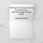 Ein Spiel im Schach Karte (Innenseite)