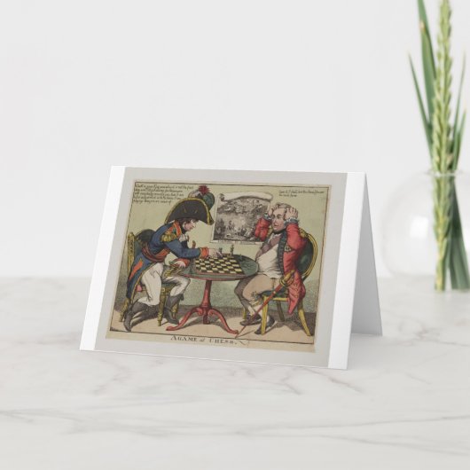 Ein Spiel im Schach Karte (Vorderseite)