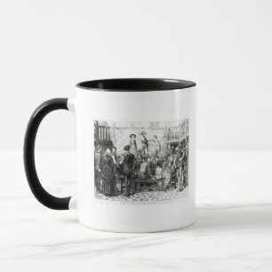 Ein Spiel in einem London-Gasthaus-Yard Tasse