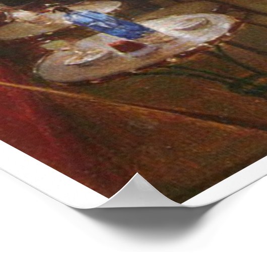 Ein Spiel mit Billard Poster (Ecke)