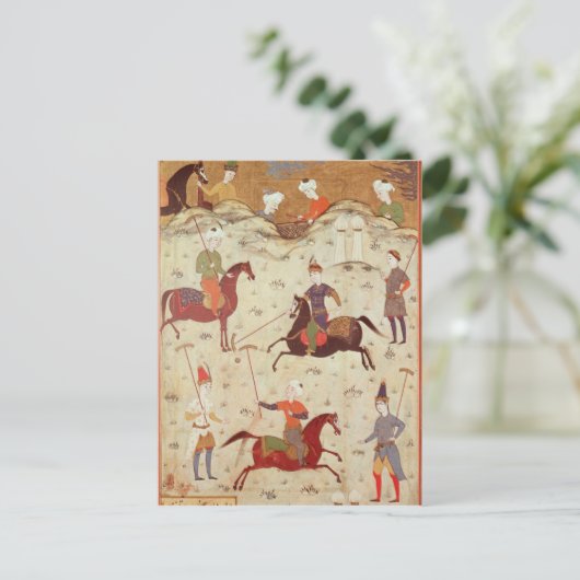 Ein Spiel mit Polo Postkarte (Stehend Vorderseite)