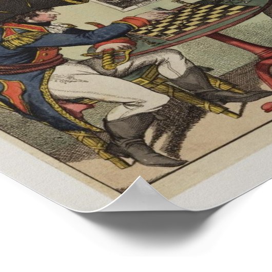 Ein Spiel mit Schach Poster (Ecke)