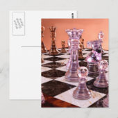 Ein Spiel mit Schach Postkarte (Vorne/Hinten)