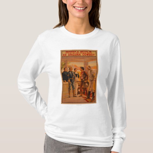 Ein Spiel-Plakat Arizonas CowboyWestern T-Shirt (Vorderseite)