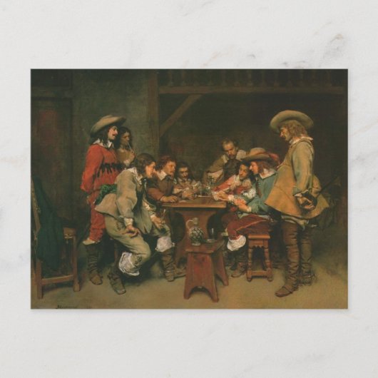 Ein Spiel von Piquet Postkarte (Vorderseite)