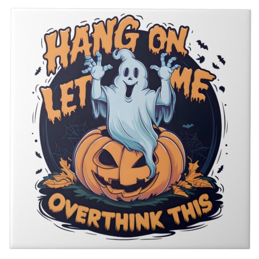 Ein spielerischer Geist über einem geschnitzten Kü Fliese (Vorderseite)