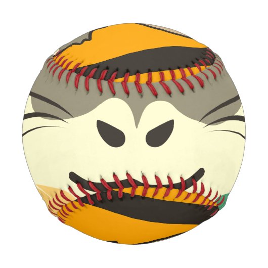 Ein spielerischer und lustiger Hamster Baseball (Rückseite)