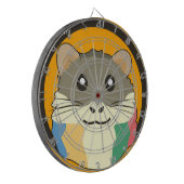 Ein spielerischer und lustiger Hamster Dartscheibe (Vorderseite Links)