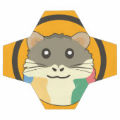 Ein spielerischer und lustiger Hamster Fußball (Flach)