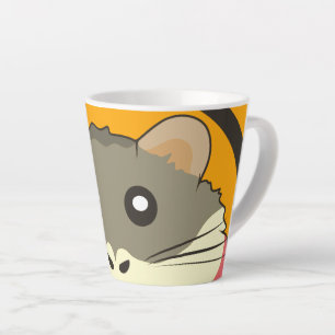 Ein spielerischer und lustiger Hamster Milchtasse