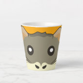 Ein spielerischer und lustiger Hamster Milchtasse (Vorderseite)