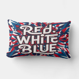 Ein spielerisches Design der amerikanischen Flagge Lendenkissen