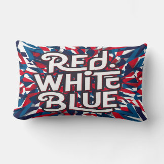 Ein spielerisches Design der amerikanischen Flagge Lendenkissen