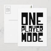 EIN SPIELMODUS POSTKARTE (Vorne/Hinten)