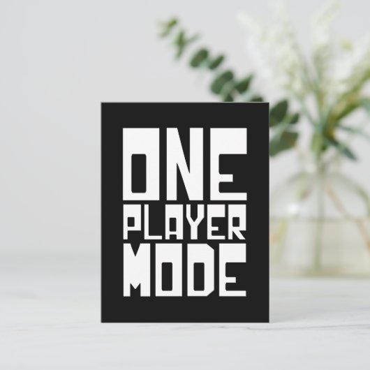 EIN SPIELMODUS POSTKARTE (Stehend Vorderseite)