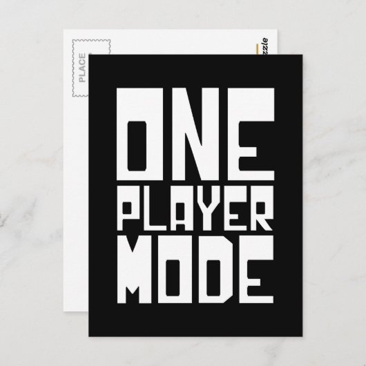 EIN SPIELMODUS POSTKARTE (Vorne/Hinten)