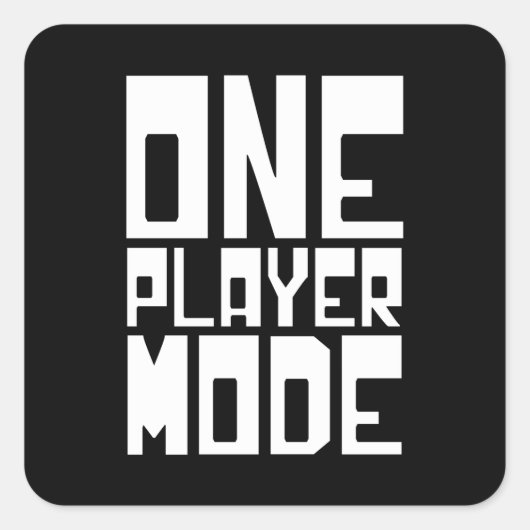 EIN SPIELMODUS QUADRATISCHER AUFKLEBER (Vorderseite)