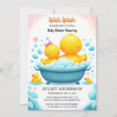 Ein Spielzeug-Pool Schaumwaschbecken Zweikenkautsc Einladung (Vorderseite)