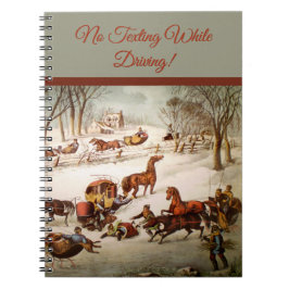 Ein Spill Out auf dem Schneemobil Notizblock