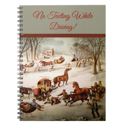 Ein Spill Out auf dem Schneemobil Notizblock (Vorderseite)