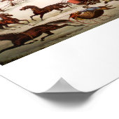 Ein Spill Out auf dem Schneeplakat Poster (Ecke)