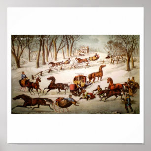 Ein Spill Out auf dem Schneeplakat Poster