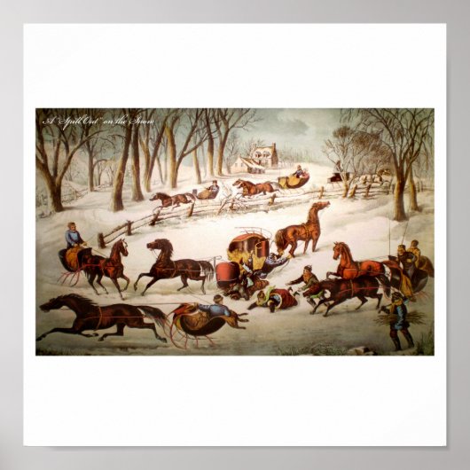 Ein Spill Out auf dem Schneeplakat Poster (Vorne)