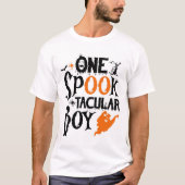 Ein Spook Tacular Boy Retro Halloween Villen T-Shirt (Vorderseite)