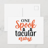 Ein Spook Tacular Nurse Postkarte (Vorne/Hinten)