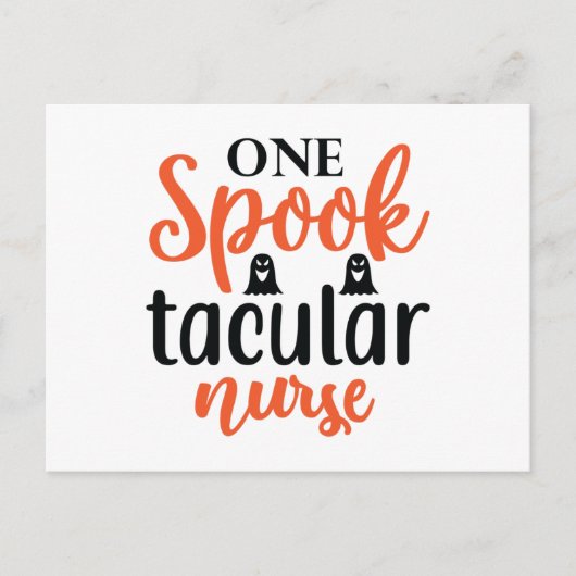 Ein Spook Tacular Nurse Postkarte (Vorderseite)