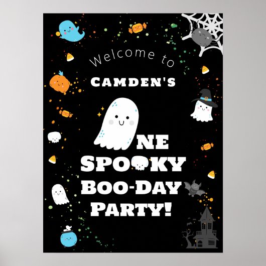 Ein Spooker Typ Erstgeburt Begrüßungszeichen Poster (Vorne)