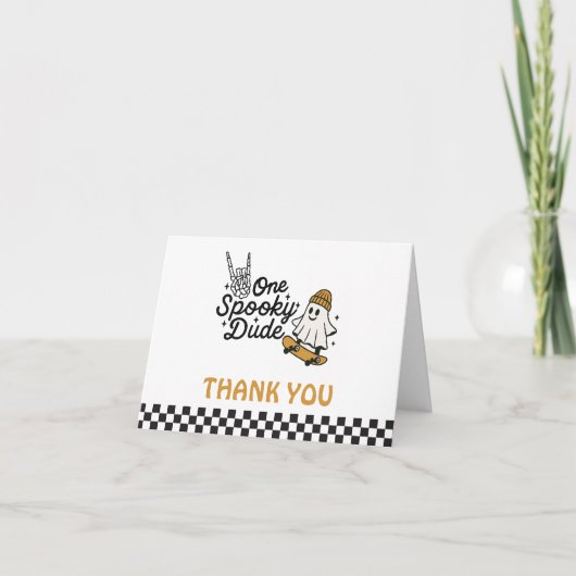 Ein Spooker Typ Halloween Dankeskarte (Vorderseite)