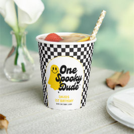Ein Spooker Typ Halloween erster Geburtstag Pappbecher