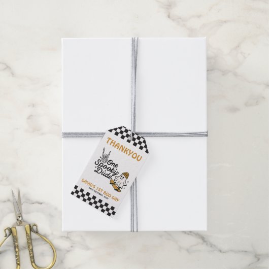 Ein Spooker Typ Halloween Geschenkanhänger (Mit Garn)