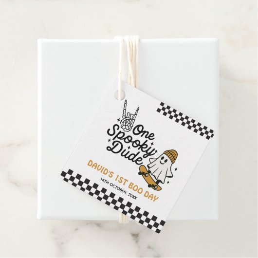 Ein Spooker Typ Halloween Geschenkanhänger (Beispiel)