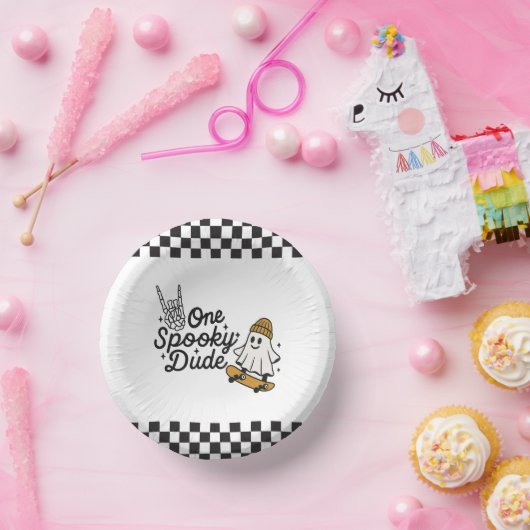 Ein Spooker Typ Halloween Pappteller (Party)
