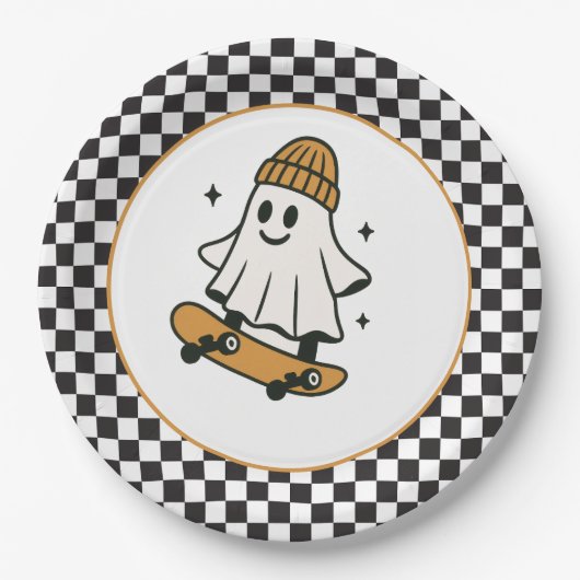 Ein Spooker Typ Halloween Pappteller (Vorderseite)