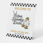 Ein Spooker Typ Halloween Sockelschild (Vorderseite)