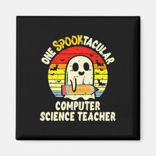 Ein spooktacularer Informatiklehrer Halloween Magnet
