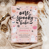 Ein Spooky Babe Niedlich Halloween Ghost 1. Geburt Einladung