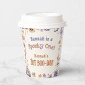 Ein Spooky Babe Niedlich Halloween Ghost 1. Geburt Pappbecher (Vorderseite)