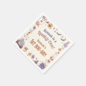 Ein Spooky Babe Niedlich Halloween Ghost 1. Geburt Serviette (Ecke)