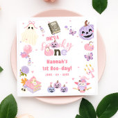 Ein Spooky Babe Niedlich Halloween Ghost 1. Geburt Serviette