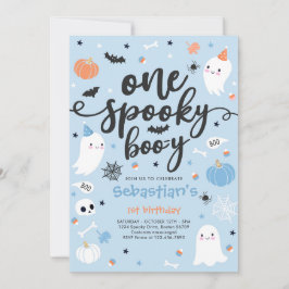 Ein Spooky Boo-y Niedlich Halloween Ghost 1. Gebur Einladung