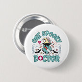Ein Spooky Doktor, niedlicher Halbwascharzt, Skele Button (Vorne & Hinten)