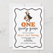 Ein Spooky GänseHalloween Einladung (Vorderseite)