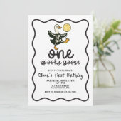 Ein Spooky GänseHalloween Einladung (Stehend Vorderseite)