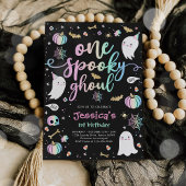 Ein Spooky Ghoul Niedlich Halloween Ghost 1. Gebur Einladung