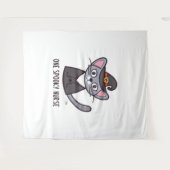 Ein Spooky-Kinderkrippe - Felinische Festlichkeite Wandteppich (Vorderseite (Horizontal))